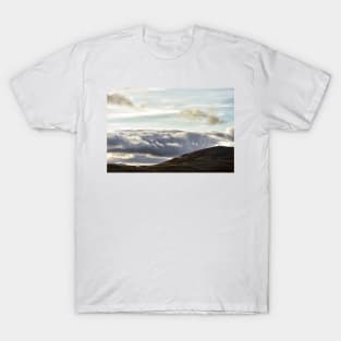 Evening cloudscape over Glenkilrie, Blacklunans, Scotland T-Shirt